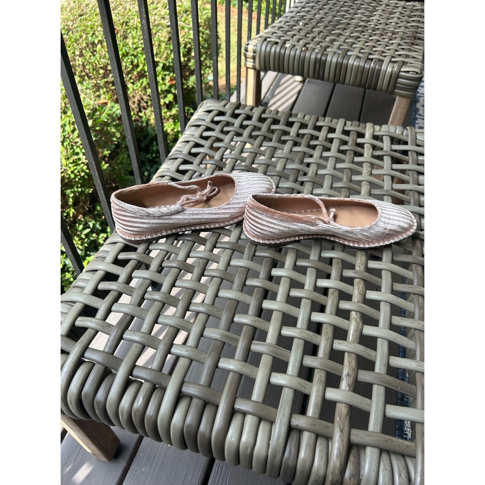 NEW Coconuts by Matisse Gerry Ballet Flats Velvet‎ Tan Ribbon Tie Size 7 - Picture 6 of 10